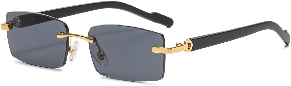 Безрамочные солнцезащитные очки для мужчин и женщин, модные солнцезащитные очки без оправы, стильные очки с металлическим корпусом и защитой от УФ-излучения UV400 LIGOES, Gold With Black
Безрамочные солнцезащитные очки для мужчин и женщин, модные солнцезащитные очки без оправы, стильные очки с металлическим корпусом и защитой от УФ-излучения UV400 LIGOES, Gold With Black