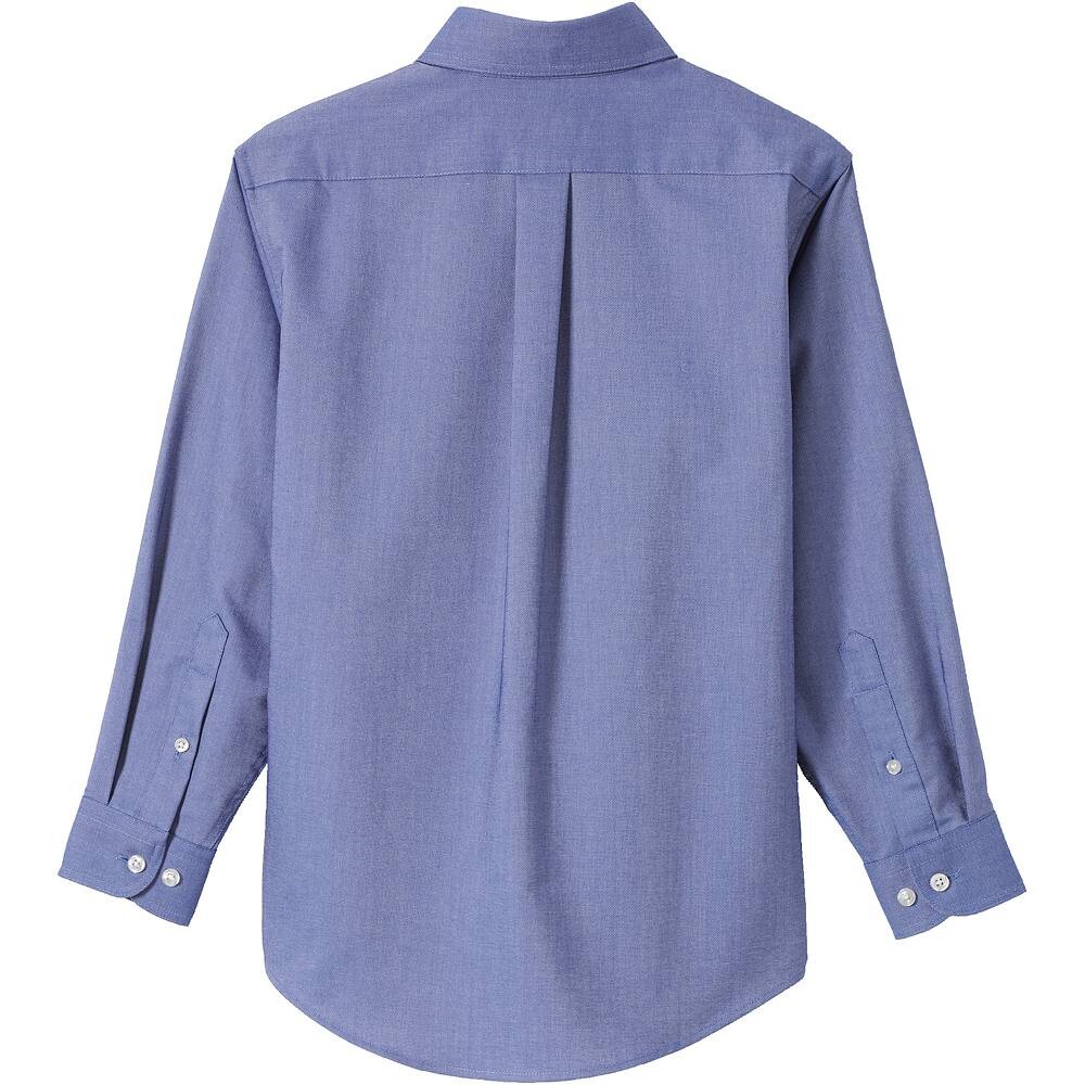 Однотонная оксфордская классическая рубашка для школьной формы Lands' End Husky для мальчиков 8–20 лет, синий 
Однотонная оксфордская классическая рубашка для школьной формы Lands' End Husky для мальчиков 8–20 лет, синий