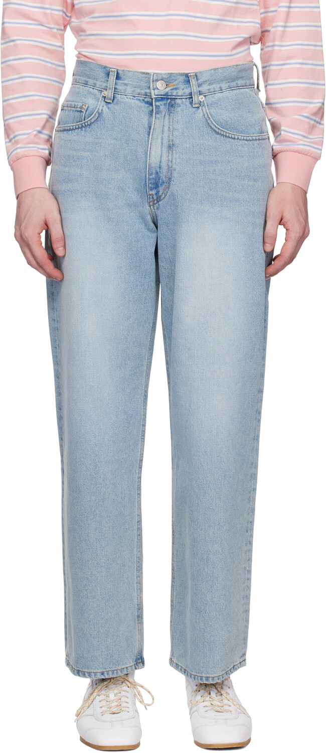 Синие свободные джинсы с низкой посадкой Dunst 
Синие свободные джинсы с низкой посадкой Dunst