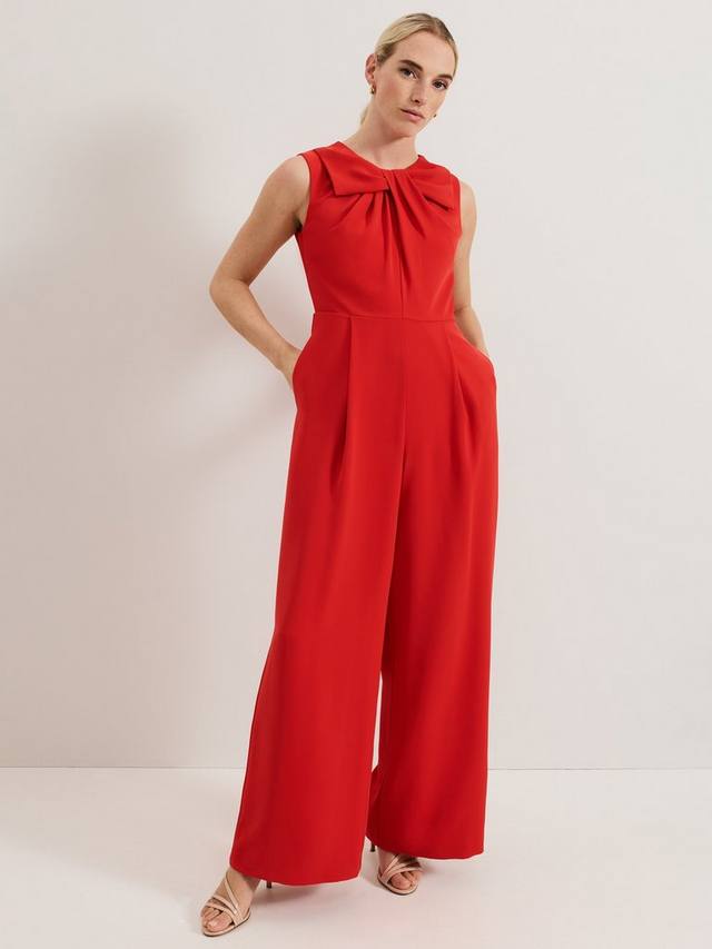 Миниатюрный комбинезон с шафрановым переплетением лифа Phase Eight, красный
Миниатюрный комбинезон с шафрановым переплетением лифа Phase Eight, красный