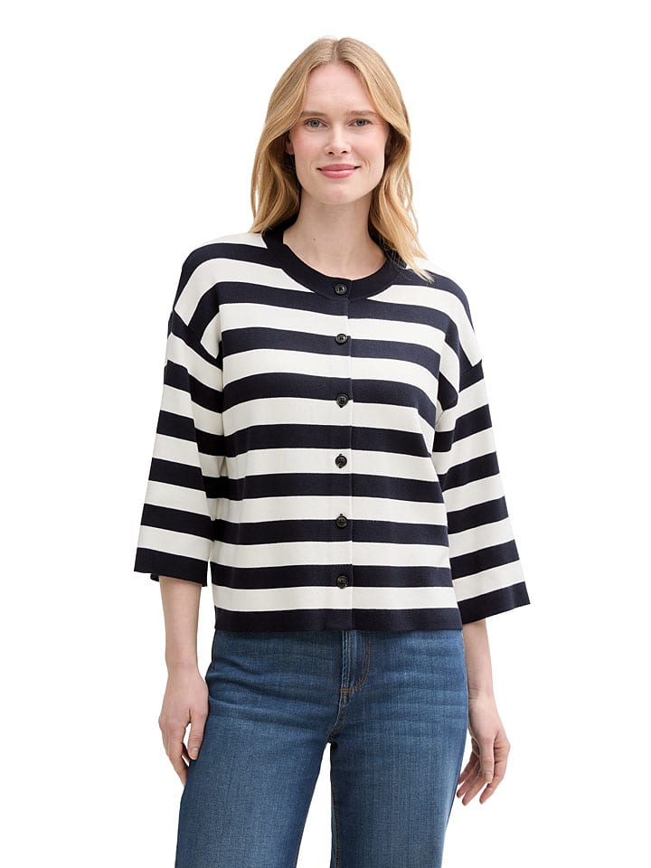 Блузка темно-синего/кремового цвета Tom Tailor
Блузка темно-синего/кремового цвета Tom Tailor