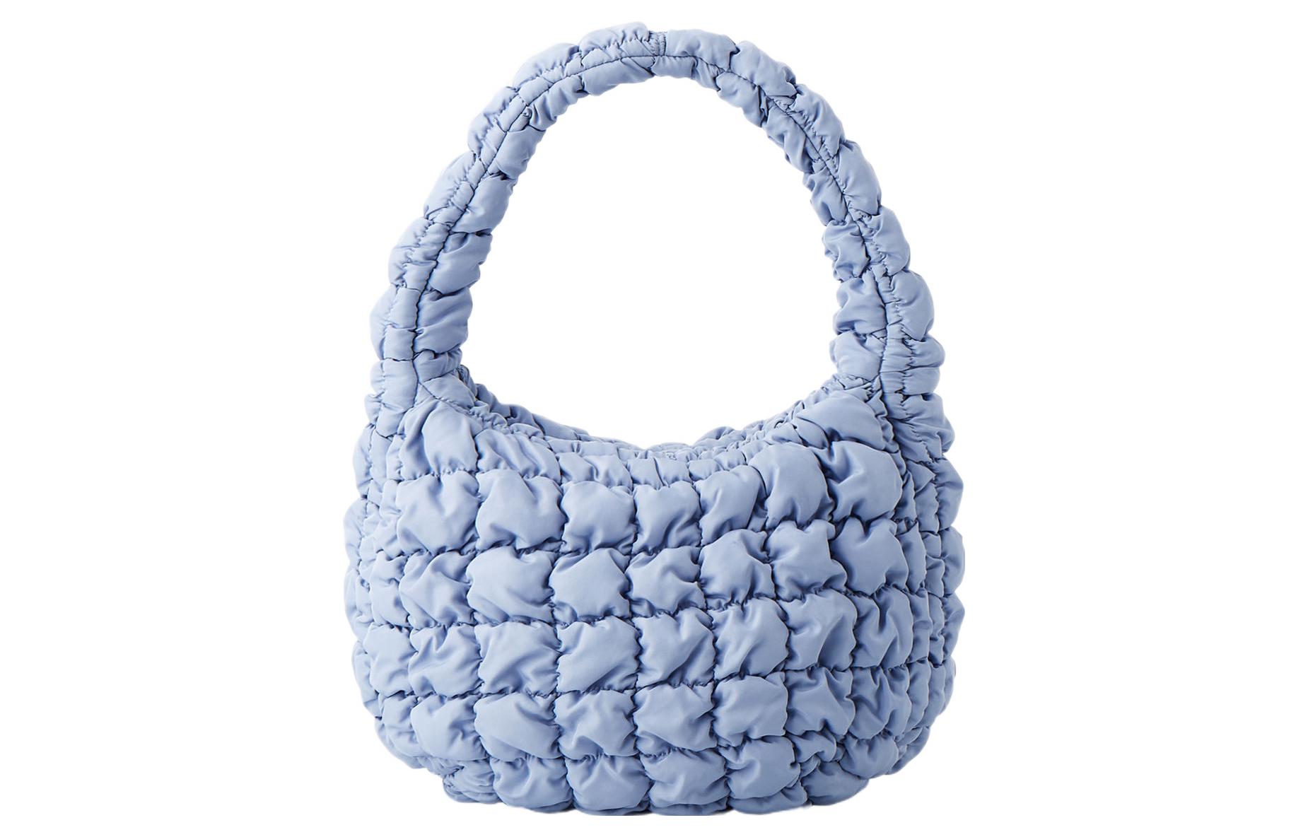 Полиэстеровая сумка-облако, миниатюрная женская сумка через плечо, светло-голубая COS
Полиэстеровая сумка-облако, миниатюрная женская сумка через плечо, светло-голубая COS