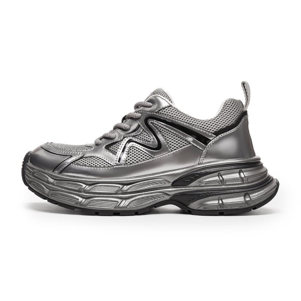 Teenmix Серебристо-серые массивные низкие кроссовки для мужчин с эффектом увеличения роста, цвет Silver Gray
Teenmix Серебристо-серые массивные низкие кроссовки для мужчин с эффектом увеличения роста, цвет Silver Gray