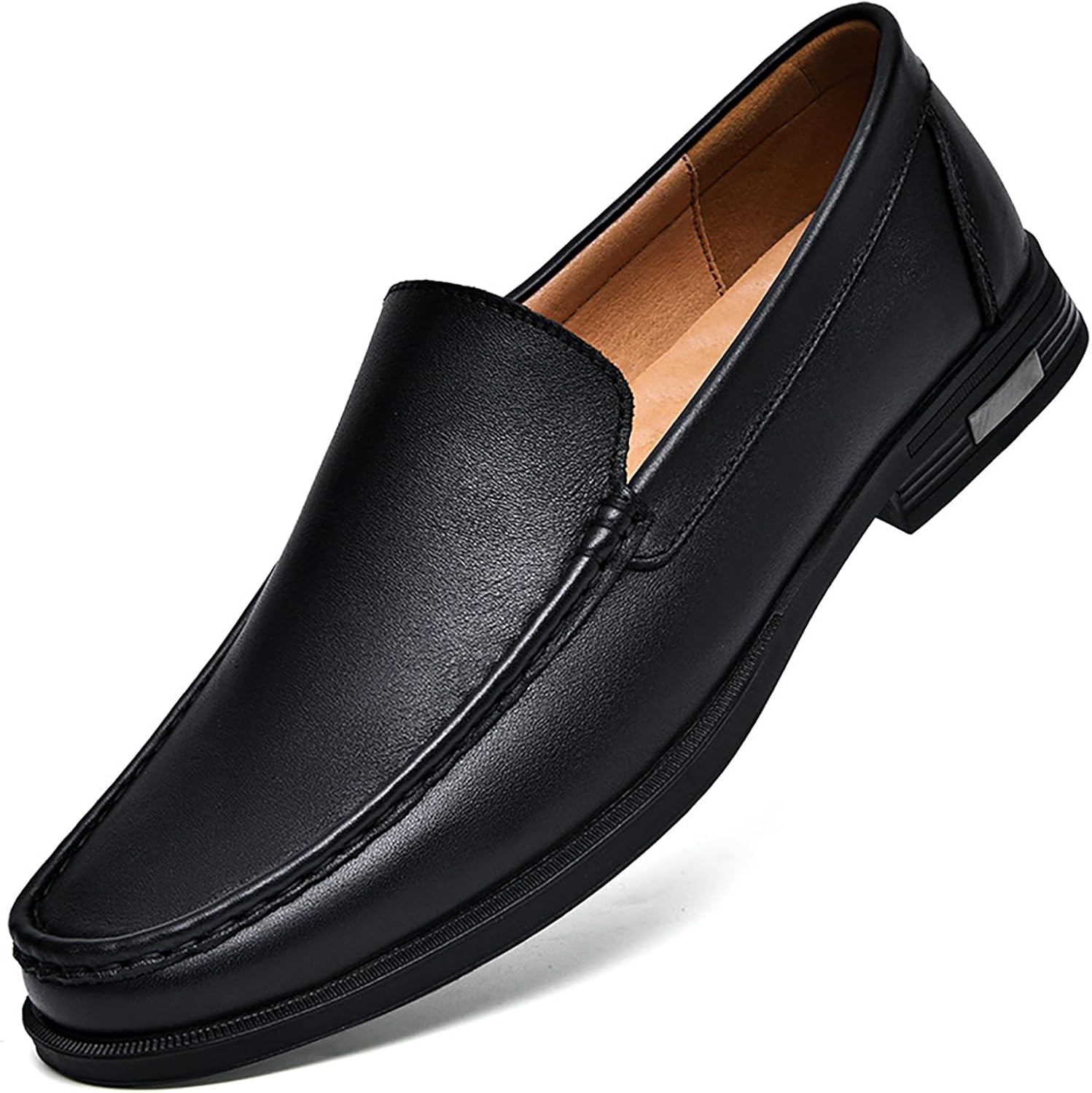Мужские кожаные лоферы без шнурков, модные, роскошные, с круглым носком, низким каблуком, деловые туфли и работы в офисе Forevercan, черный
Мужские кожаные лоферы без шнурков, модные, роскошные, с круглым носком, низким каблуком, деловые туфли и работы в офисе Forevercan, черный