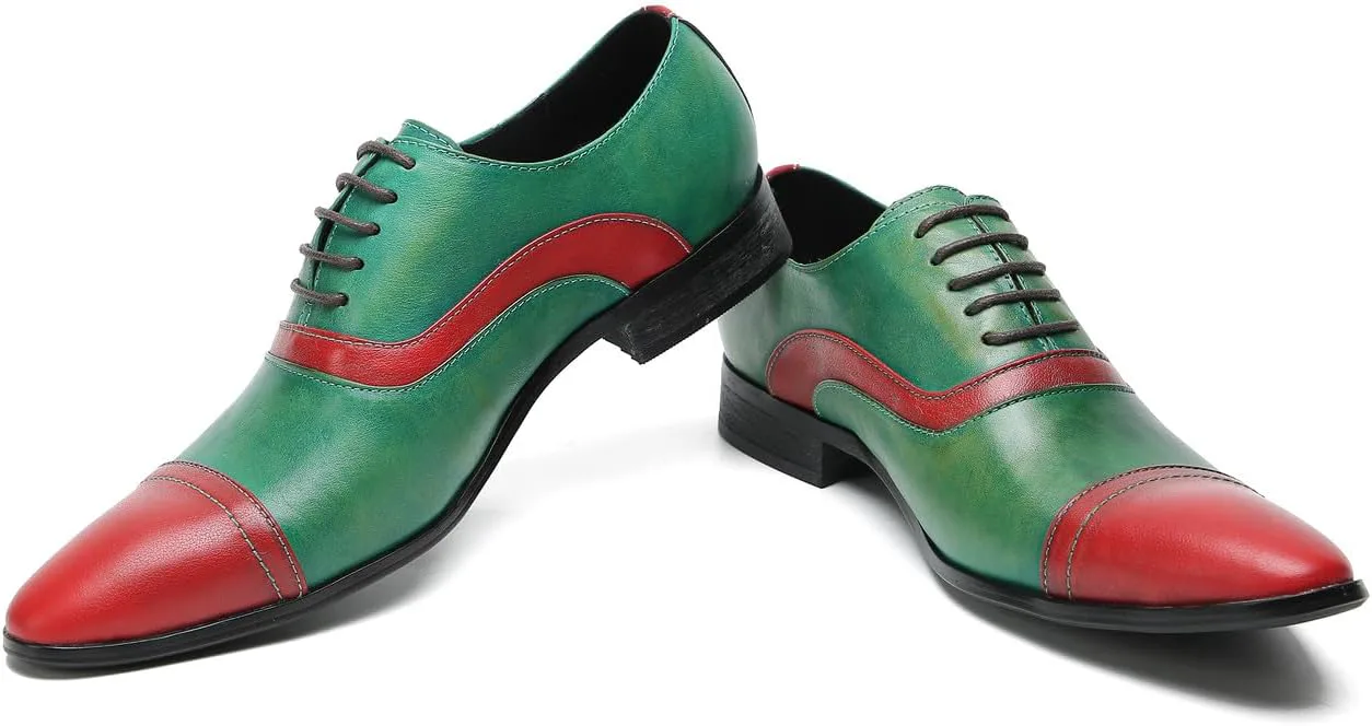Мужские оксфорды Santimon, формальные туфли из двухцветной кожи, модные свадебные, для вечеринки и деловых мероприятий, зеленый/красный
Мужские оксфорды Santimon, формальные туфли из двухцветной кожи, модные свадебные, для вечеринки и деловых мероприятий, зеленый/красный