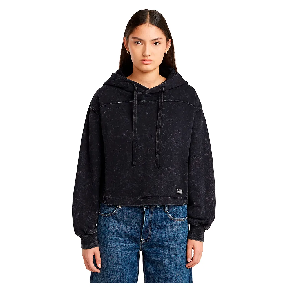 Худи G-Star Overdyed Loose, черный 
Худи G-Star Overdyed Loose, черный