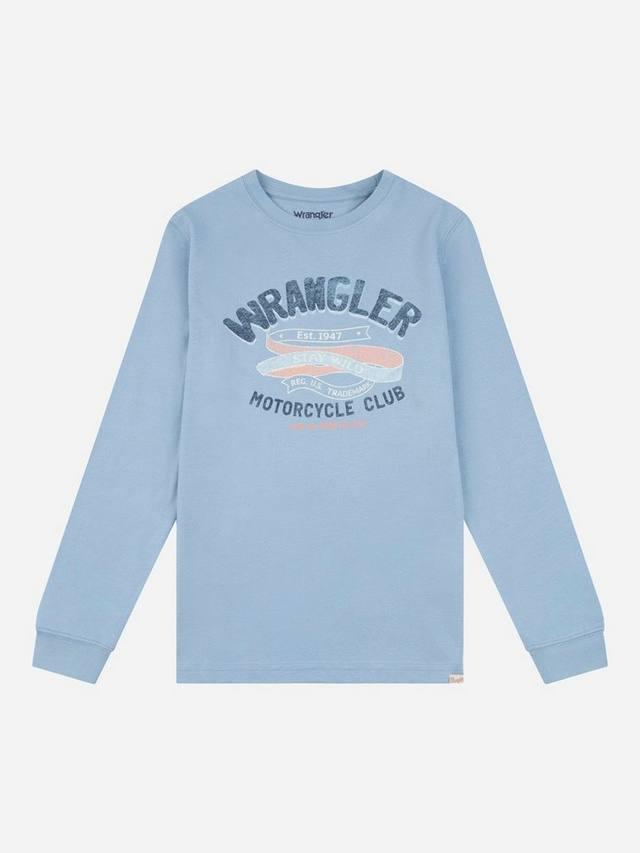 Детская футболка с длинным рукавом Racer Wrangler, Windward Blue
Детская футболка с длинным рукавом Racer Wrangler, Windward Blue