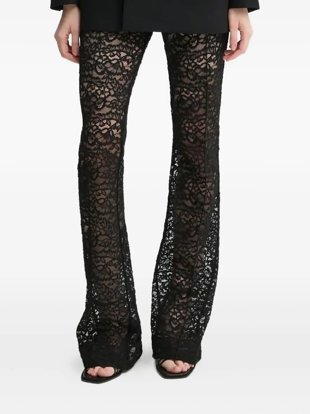 Кружевные брюки-клеш A.L.C., черный
Кружевные брюки-клеш A.L.C., черный
