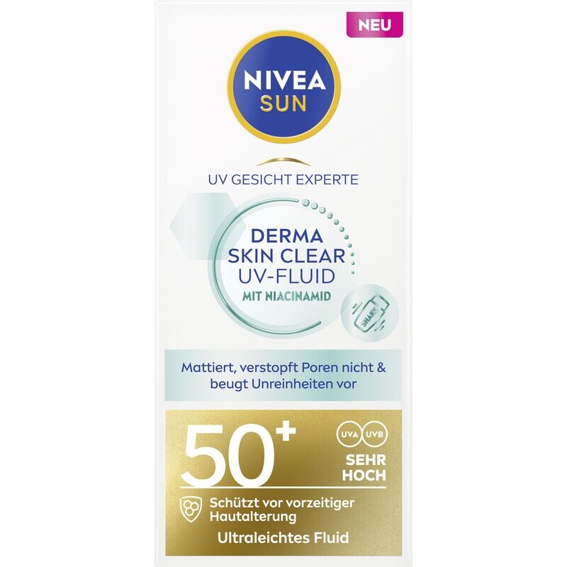 UV Face Expert Derma Skin Clear UV Fluid SPF 50+ NIVEA, 40 ml
UV Face Expert Derma Skin Clear UV Fluid SPF 50+ NIVEA, 40 ml