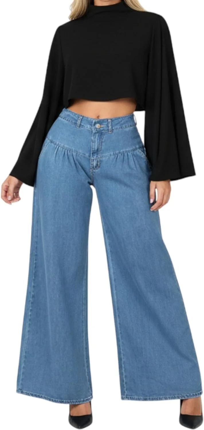 Женские джинсы Wide Leg Casual High Waist Ultra Loose Dad Jeans Vintage Baggy CFNZER
Женские джинсы Wide Leg Casual High Waist Ultra Loose Dad Jeans Vintage Baggy CFNZER