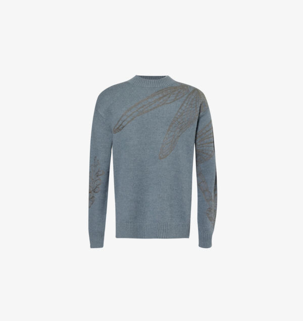 Свободный джемпер из смесовой шерсти с цветочной вышивкой Emporio Armani, синий
Свободный джемпер из смесовой шерсти с цветочной вышивкой Emporio Armani, синий