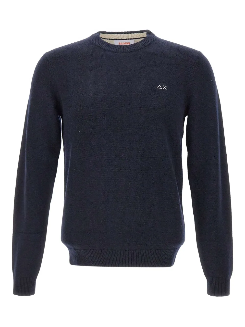 Свитер с круглым вырезом и вышитым логотипом Sun68, синий
Свитер с круглым вырезом и вышитым логотипом Sun68, синий