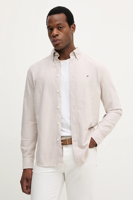 Хлопковая рубашка Tommy Hilfiger, бежевый
Хлопковая рубашка Tommy Hilfiger, бежевый