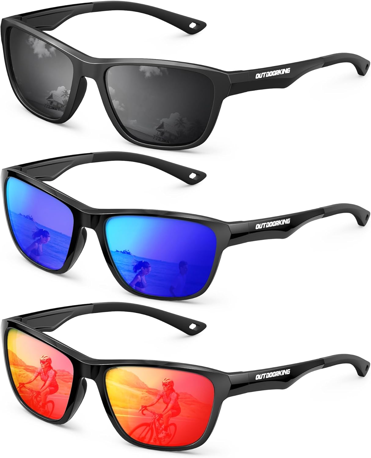 Поляризованные солнцезащитные очки KALIYADI для мужчин и женщин: солнцезащитные очки с легкой оправой для вождения, рыбалки и защиты от УФ-излучения UV400, A13-black+dark Blue+red
Поляризованные солнцезащитные очки KALIYADI для мужчин и женщин: солнцезащитные очки с легкой оправой для вождения, рыбалки и защиты от УФ-излучения UV400, A13-black+dark Blue+red