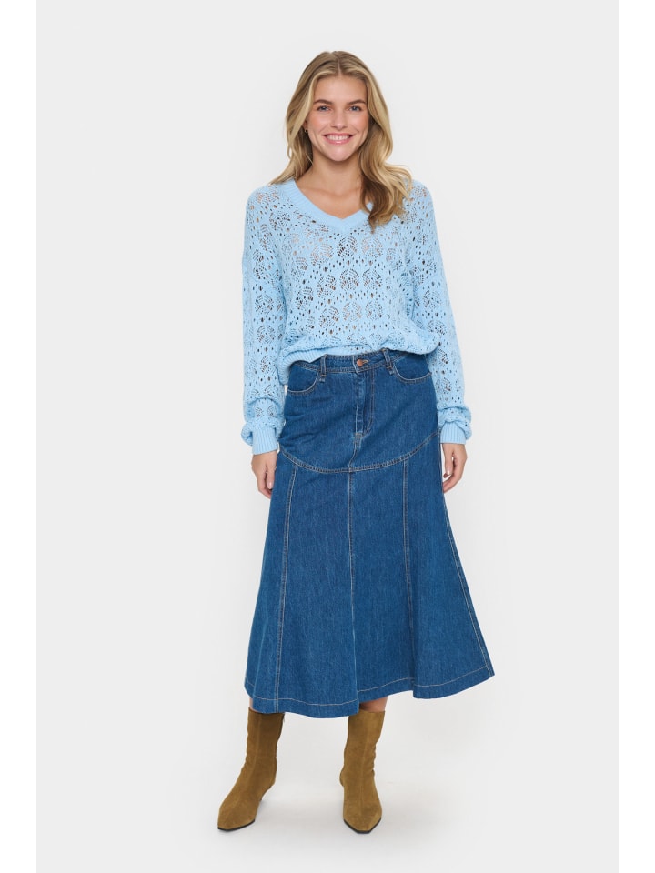 Юбка до колена SAINT TROPEZ, Средне-синий деним
Юбка до колена SAINT TROPEZ, Средне-синий деним