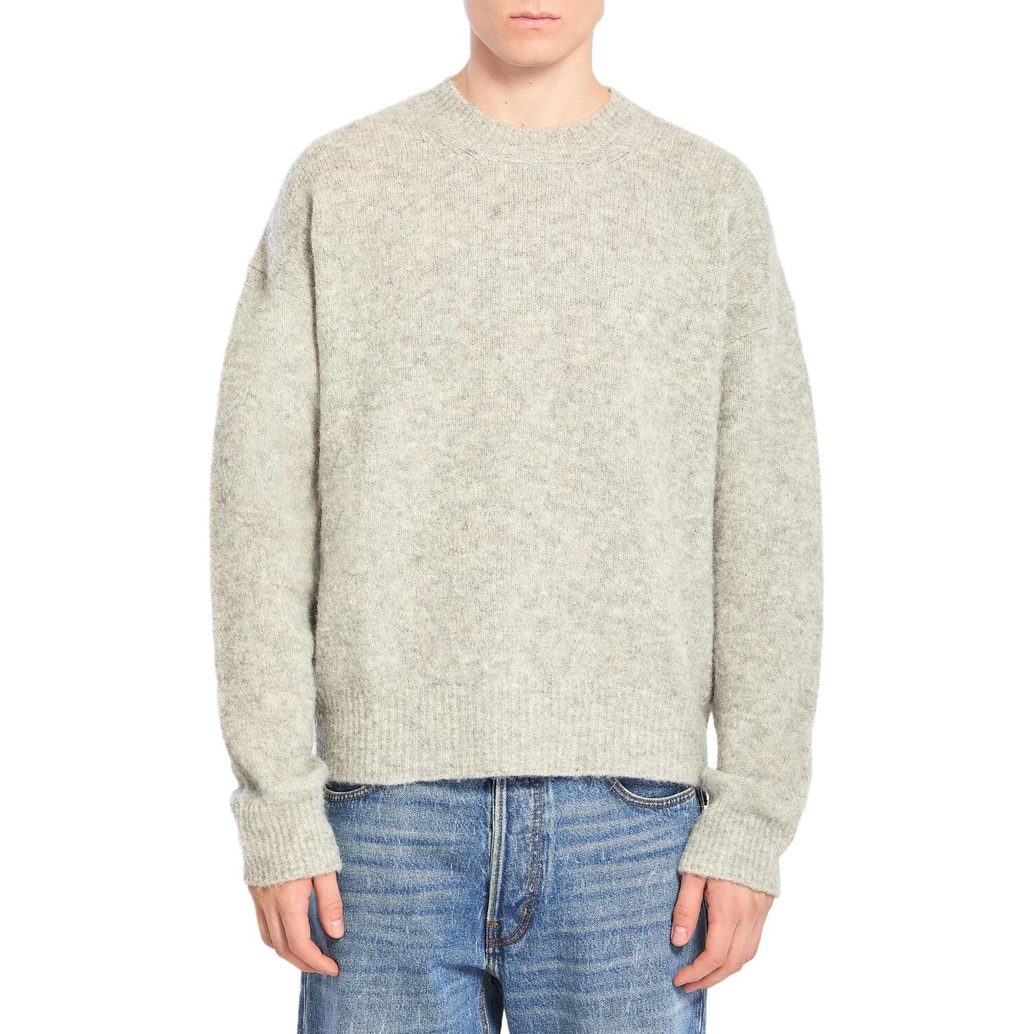 Свитер с круглым вырезом и вышитым логотипом Ami Paris Amiparis, светлый серый
Свитер с круглым вырезом и вышитым логотипом Ami Paris Amiparis, светлый серый