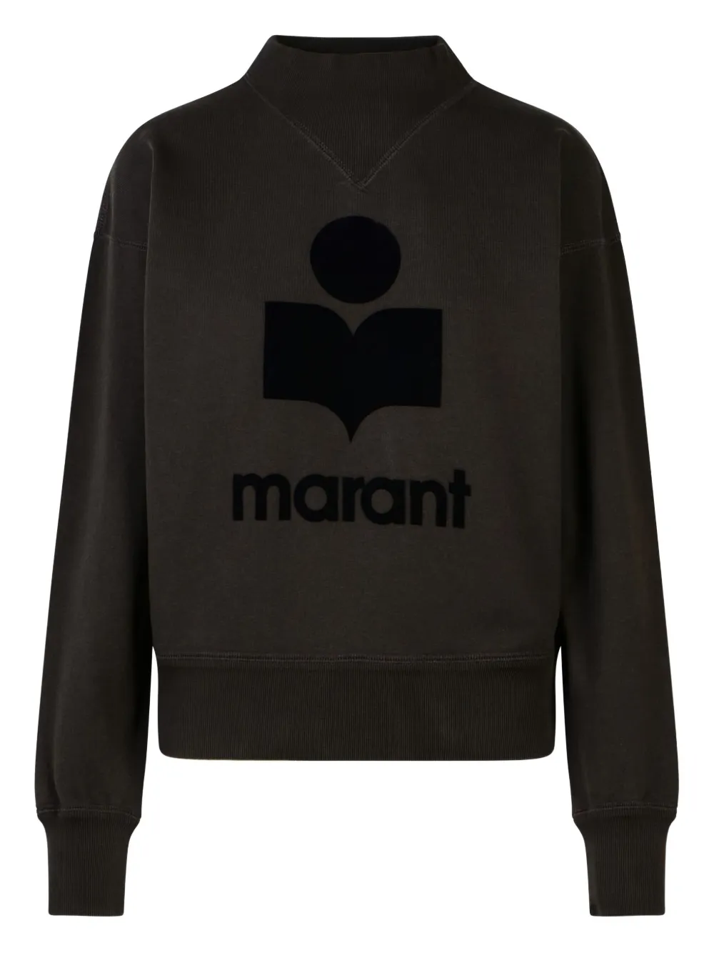 Толстовка с круглым вырезом и флокированным логотипом ISABEL MARANT, черный
Толстовка с круглым вырезом и флокированным логотипом ISABEL MARANT, черный