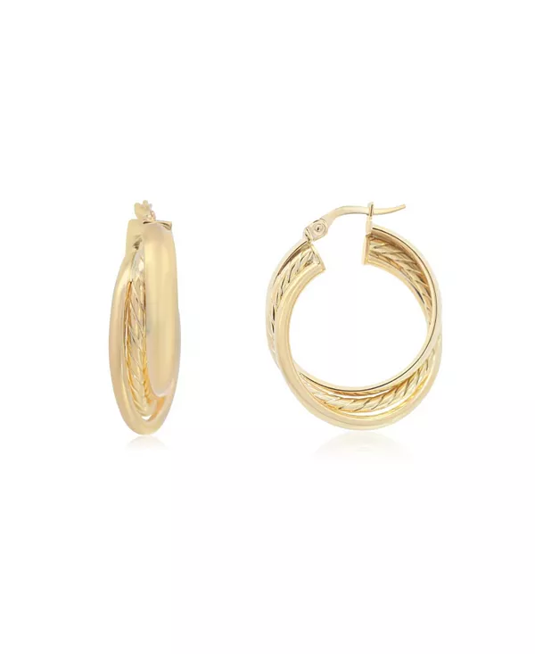 Тройные плетеные золотые кольца из 14-каратного золота The Lovery, gold
Тройные плетеные золотые кольца из 14-каратного золота The Lovery, gold