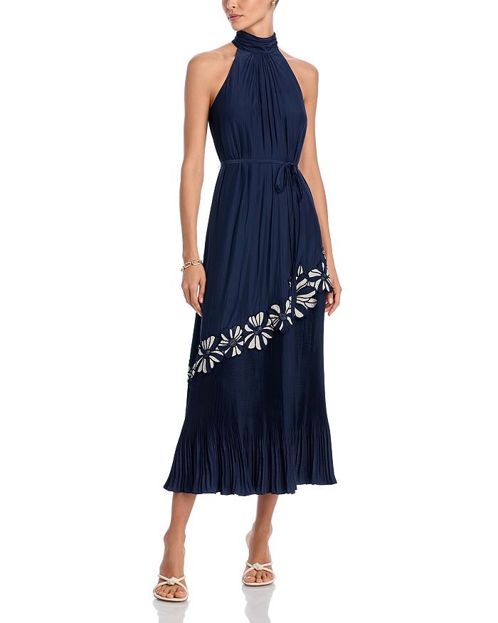 Платье-миди Eleah с цветочным принтом и бретелью через шею Ramy Brook, синий
Платье-миди Eleah с цветочным принтом и бретелью через шею Ramy Brook, синий