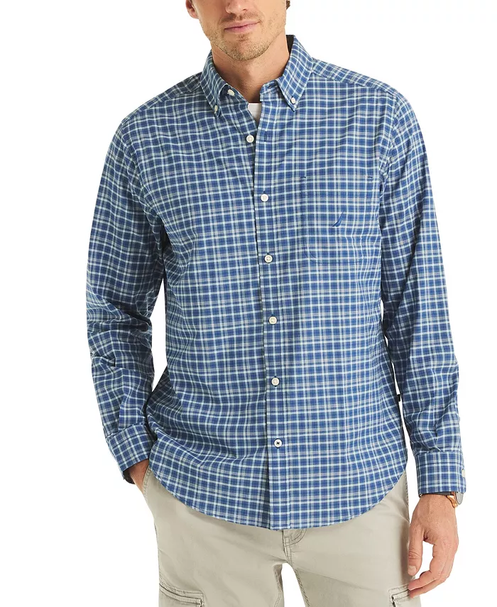 Мужская клетчатая рубашка классического кроя Nautica, синий
Мужская клетчатая рубашка классического кроя Nautica, синий