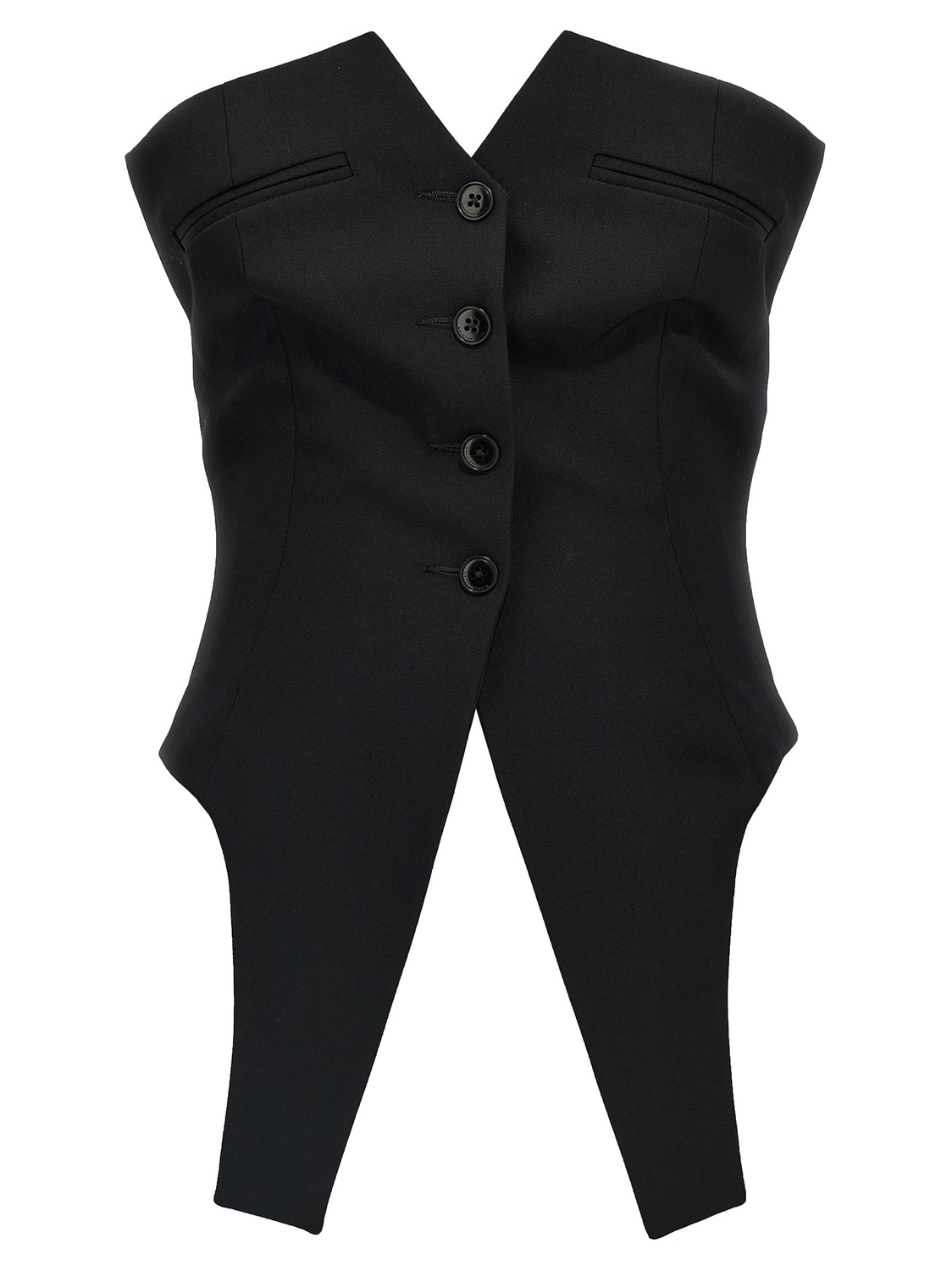 Деконструированный жилет Alexander Wang, черный
Деконструированный жилет Alexander Wang, черный