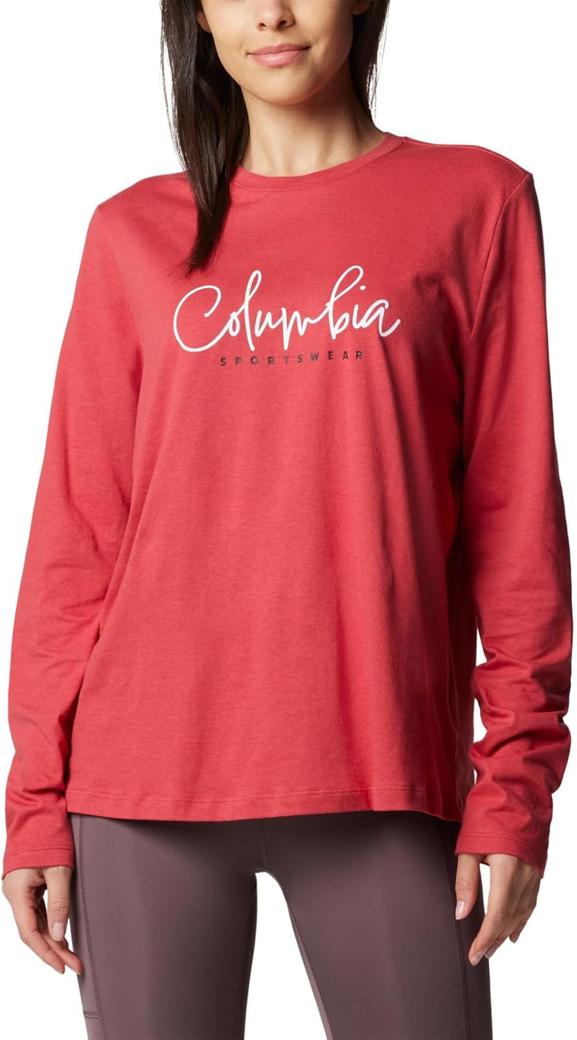 Columbia Womens Trek Relaxed Long Sleeve TeeФутболка для походов, Daredevil/Casual Script
Columbia Womens Trek Relaxed Long Sleeve TeeФутболка для походов, Daredevil/Casual Script