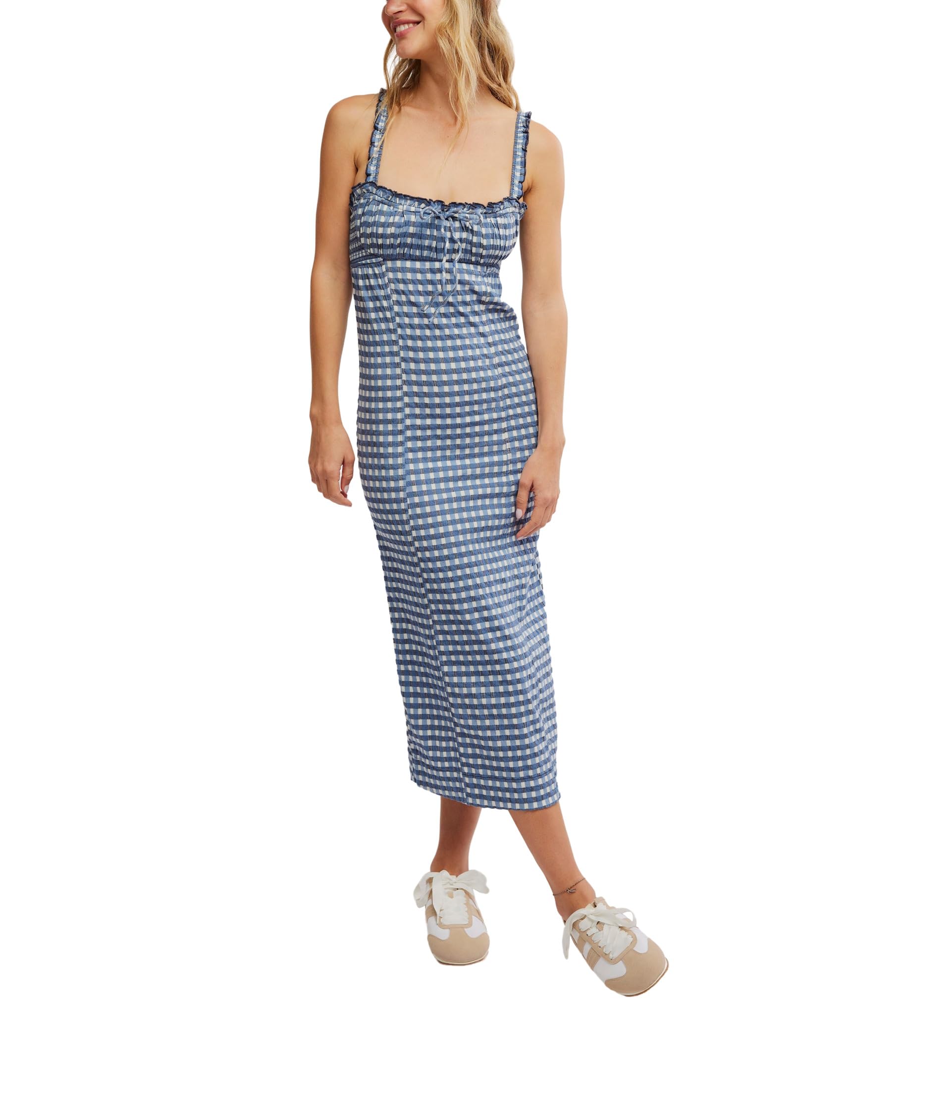 Платье Free People Lucinda Midi, Indigo Combo 
Платье Free People Lucinda Midi, Indigo Combo