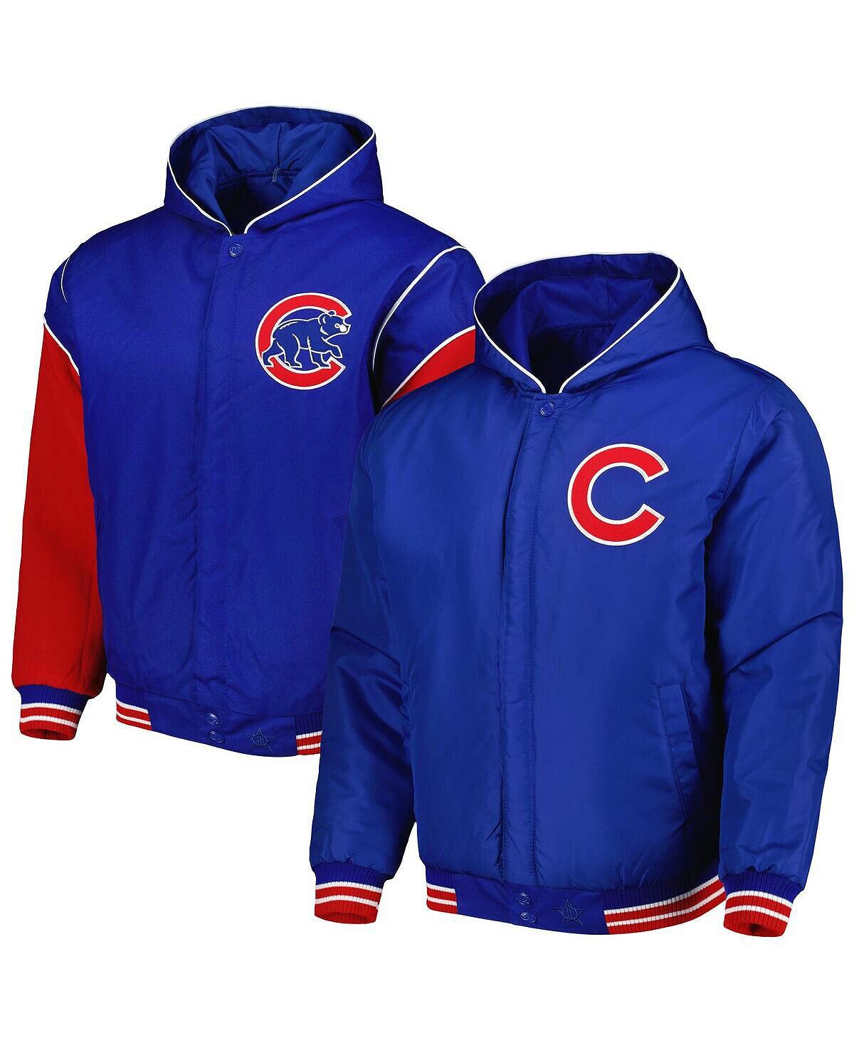 Мужская двусторонняя флисовая куртка с капюшоном на кнопках Royal Chicago Cubs JH Design
Мужская двусторонняя флисовая куртка с капюшоном на кнопках Royal Chicago Cubs JH Design