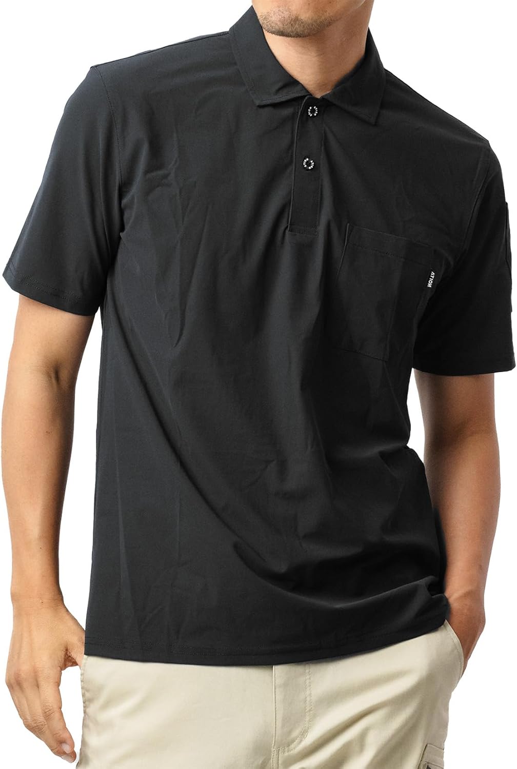 Футболка-поло Esho 8593 с коротким рукавом, приятная на ощупь, впитывающая влагу, быстросохнущая, с УФ-защитой, эластичная, с коротким рукавом Ation, черный
Футболка-поло Esho 8593 с коротким рукавом, приятная на ощупь, впитывающая влагу, быстросохнущая, с УФ-защитой, эластичная, с коротким рукавом Ation, черный