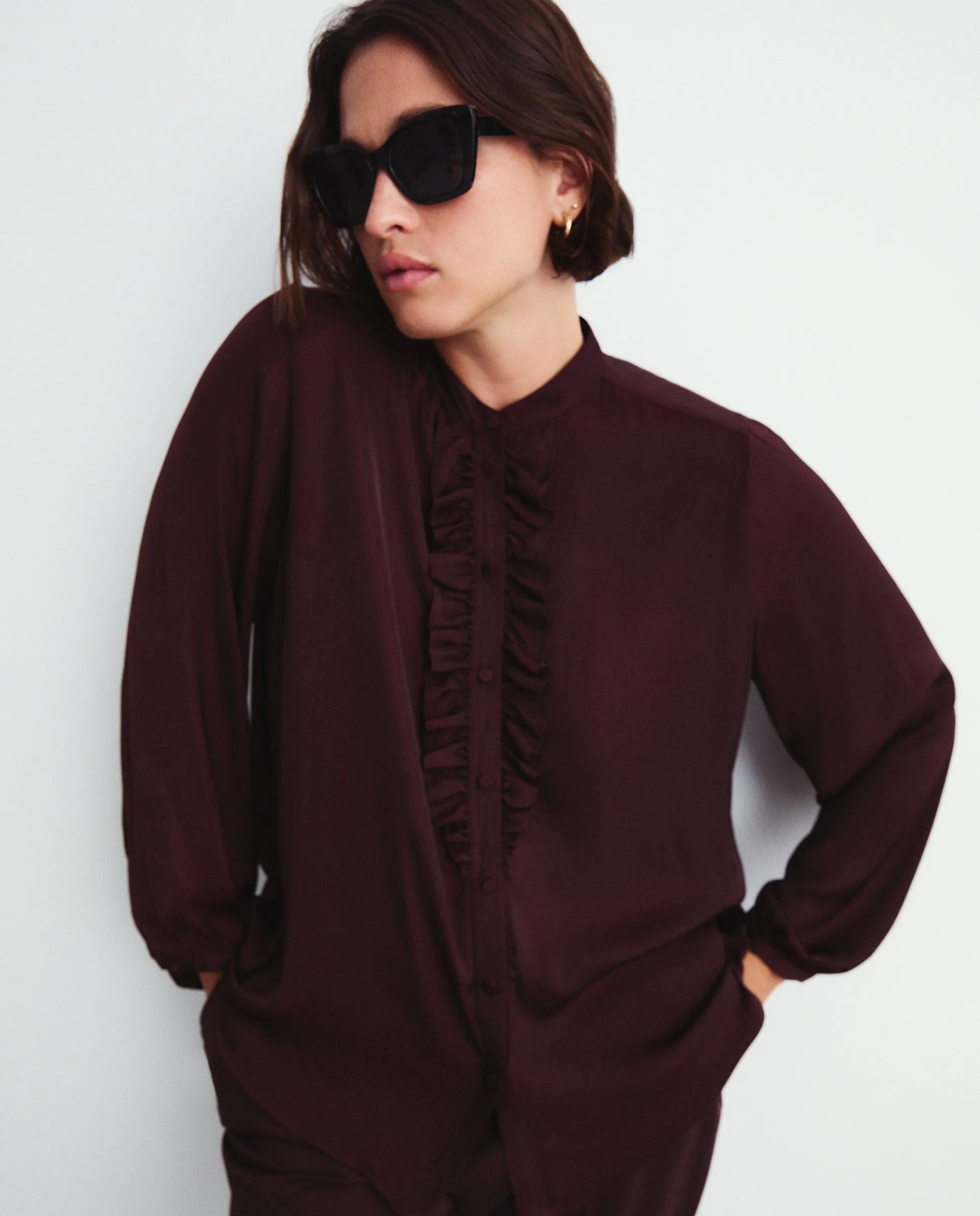 Женская блузка с длинным рукавом Couchel, бордовый
Женская блузка с длинным рукавом Couchel, бордовый