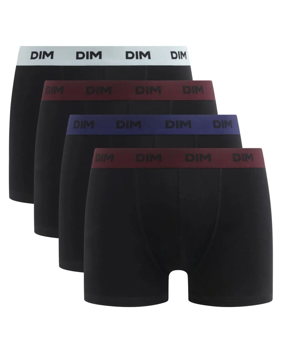 Набор из четырех боксеров из эластичного хлопка с принтованной поясной резинкой Dim, черный
Набор из четырех боксеров из эластичного хлопка с принтованной поясной резинкой Dim, черный