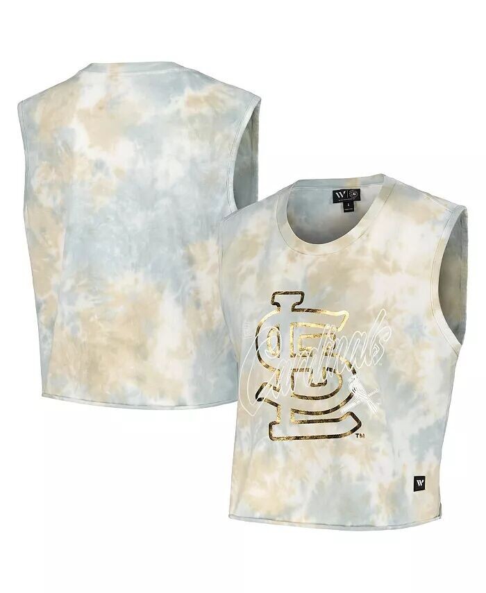 Женская белая майка-топ St. Louis Cardinals Washed Muscle The Wild Collective
Женская белая майка-топ St. Louis Cardinals Washed Muscle The Wild Collective