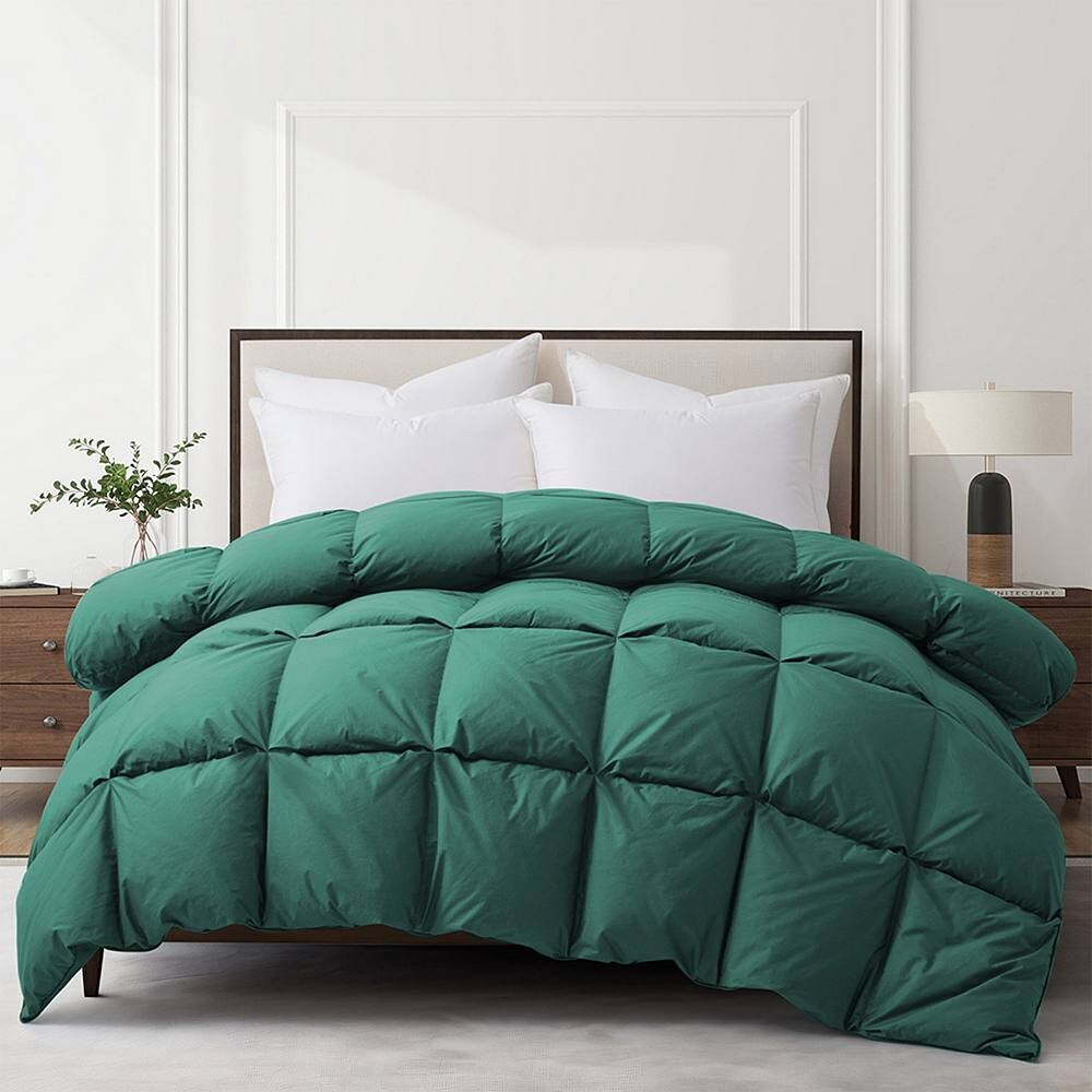 Unikome 100% хлопок, всесезонное одеяло с гусиным пухом и перьями, зеленый
Unikome 100% хлопок, всесезонное одеяло с гусиным пухом и перьями, зеленый