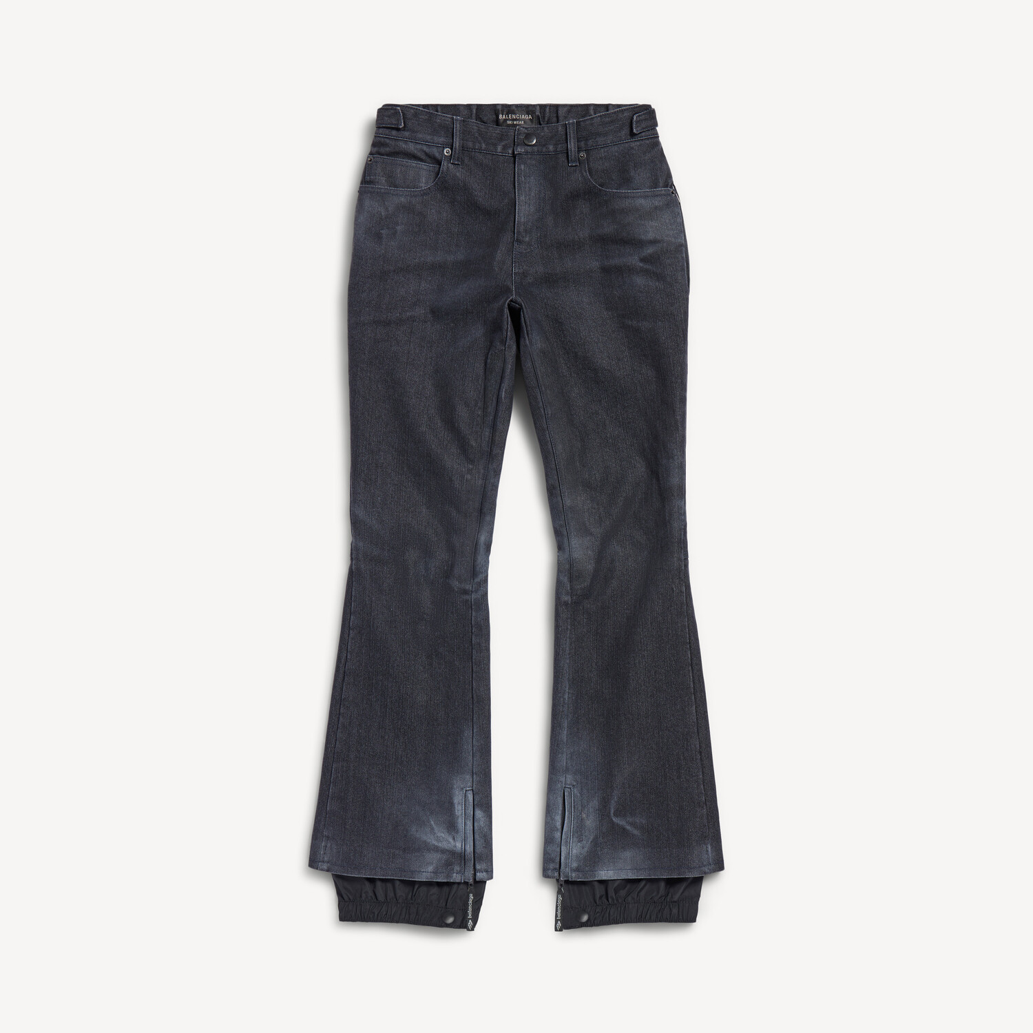 BALENCIAGA Женские лыжные брюки черного выцветшего цвета
BALENCIAGA Женские лыжные брюки черного выцветшего цвета