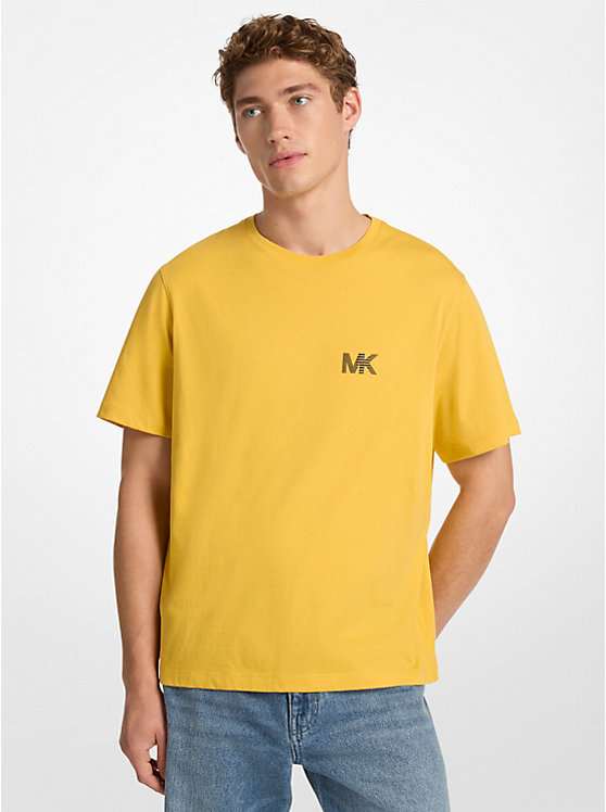 Футболка из хлопка с логотипом Michael Kors, желтый 
Футболка из хлопка с логотипом Michael Kors, желтый