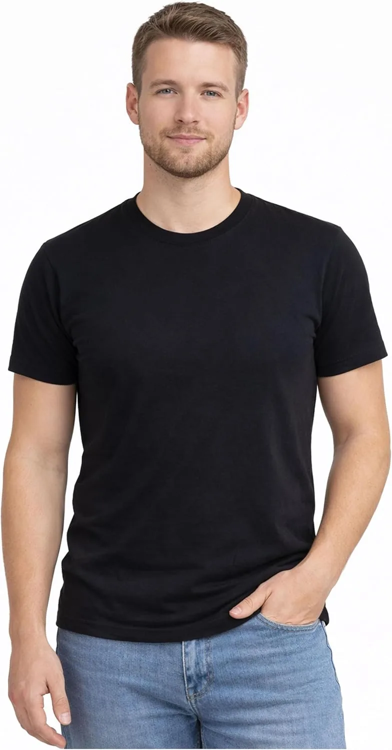 Мужская хлопковая футболка с коротким рукавом и круглым вырезом, мягкая дышащая ткань VELLKNOON
Мужская хлопковая футболка с коротким рукавом и круглым вырезом, мягкая дышащая ткань VELLKNOON