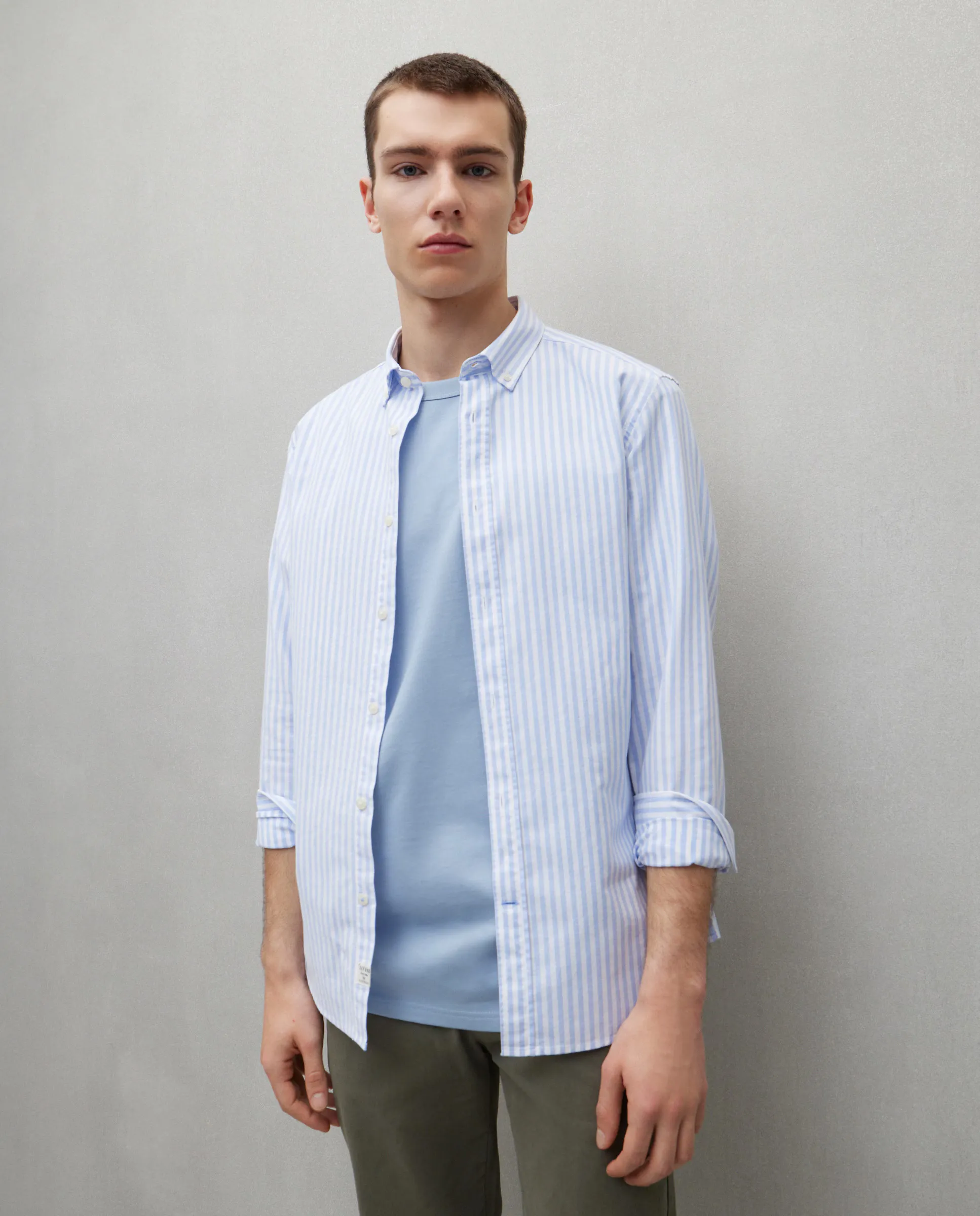 Мужская рубашка оксфорд в полоску с длинными рукавами Easy Wear, светло-голубой
Мужская рубашка оксфорд в полоску с длинными рукавами Easy Wear, светло-голубой