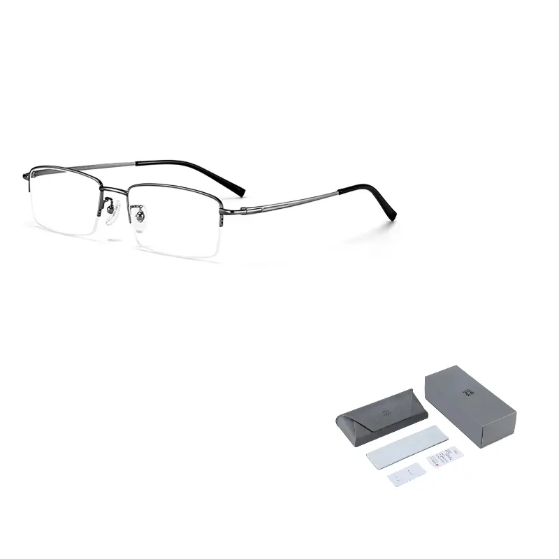 Wood Premium Титановая оправа унисекс в стиле бровей, Gunmetal
Wood Premium Титановая оправа унисекс в стиле бровей, Gunmetal