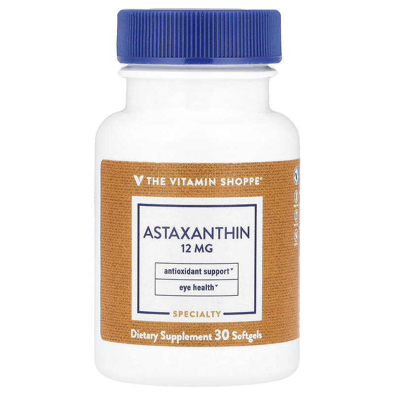 The Vitamin Shoppe, Astaxanthin, 12 mg, 30 Softgels
The Vitamin Shoppe, Astaxanthin, 12 mg, 30 Softgels