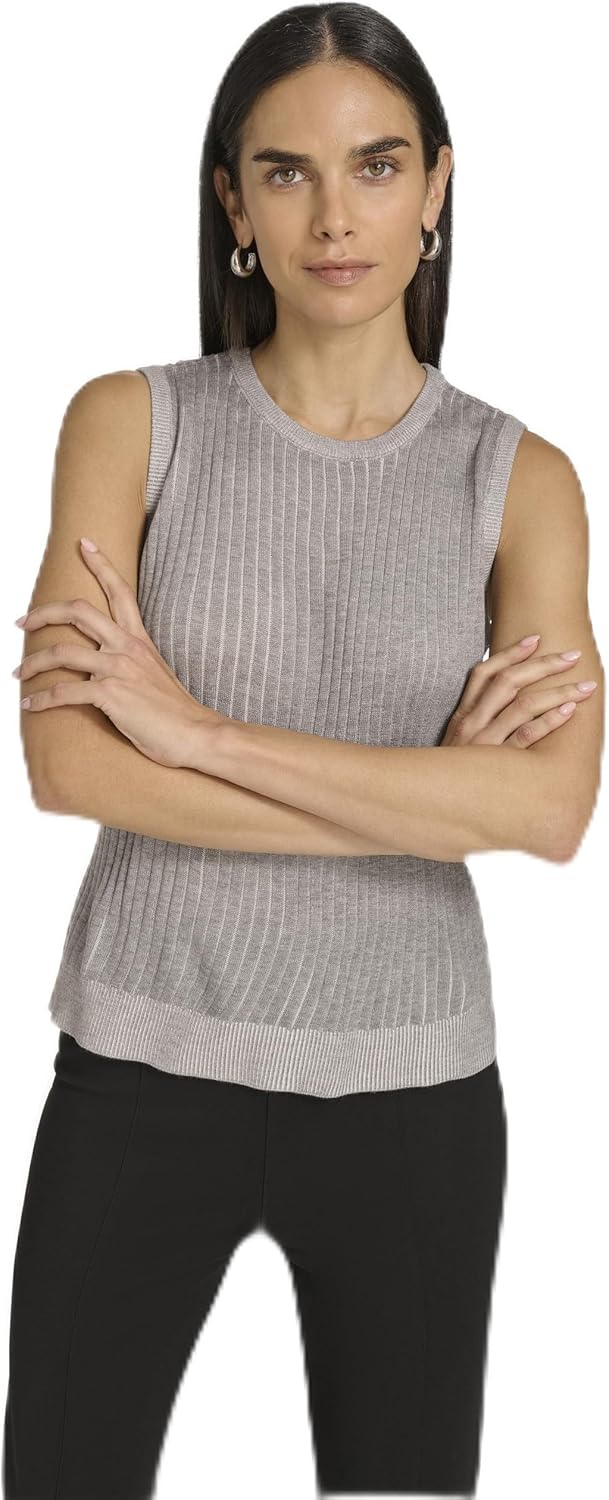 Женский трикотажный свитер без рукавов с круглым вырезом Calvin Klein, Heather Grey
Женский трикотажный свитер без рукавов с круглым вырезом Calvin Klein, Heather Grey