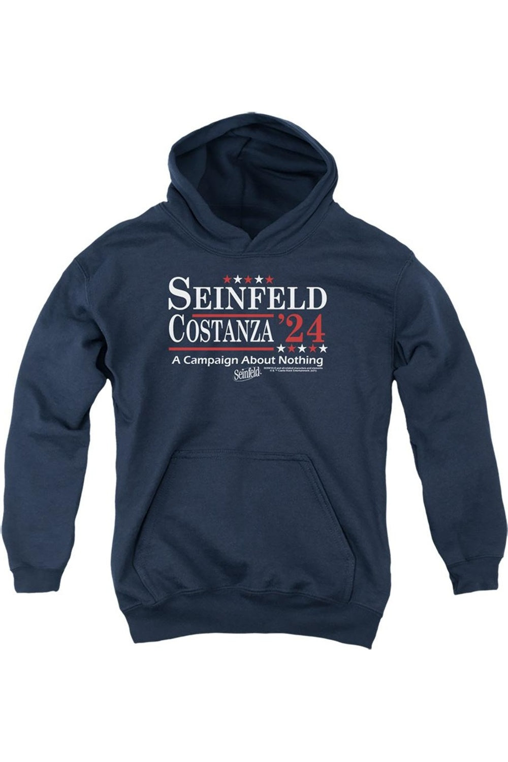 Футболка "Seinfeld Election" для молодежи с капюшоном Gildan, темно-синий
Футболка "Seinfeld Election" для молодежи с капюшоном Gildan, темно-синий