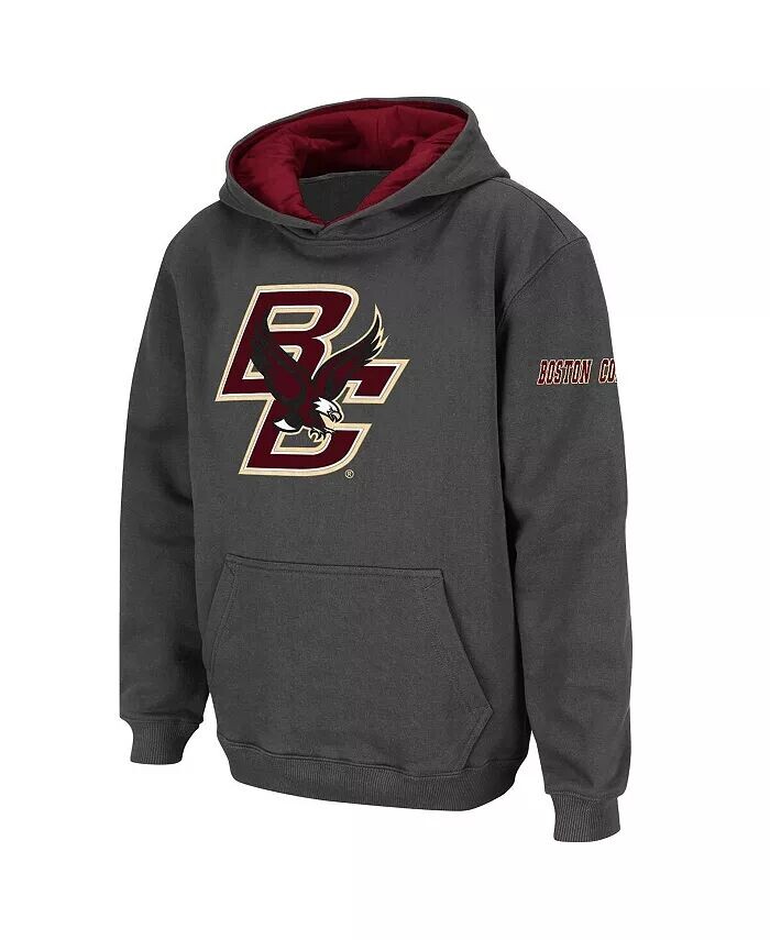 Темно-серый пуловер с большим логотипом Big Boys Boston College Eagles Stadium Athletic, серый
Темно-серый пуловер с большим логотипом Big Boys Boston College Eagles Stadium Athletic, серый