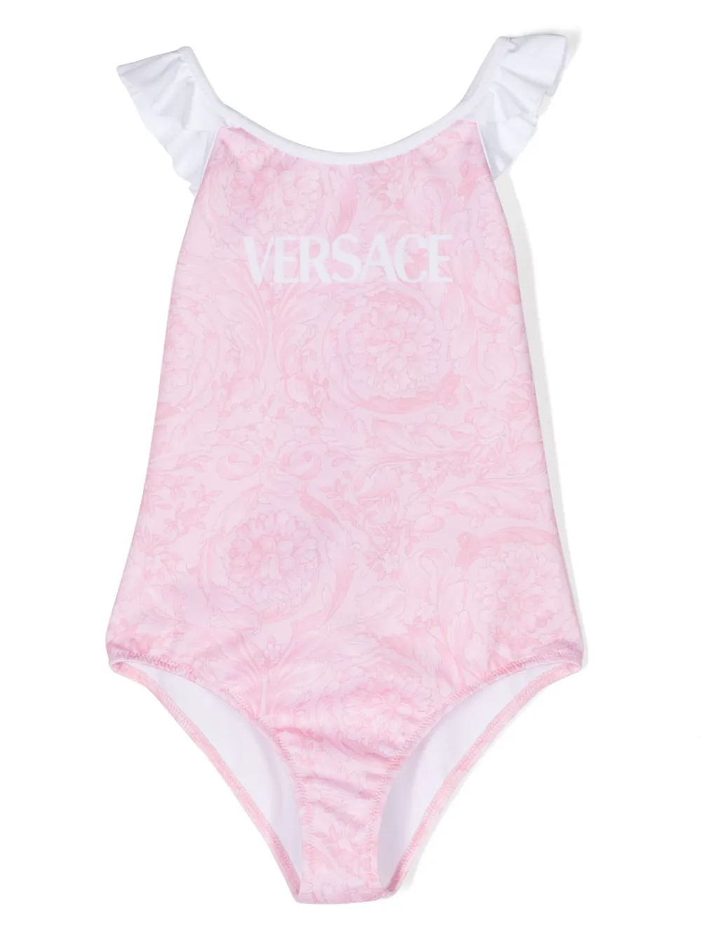 Купальник Barocco с оборками Versace Kids, розовый
Купальник Barocco с оборками Versace Kids, розовый