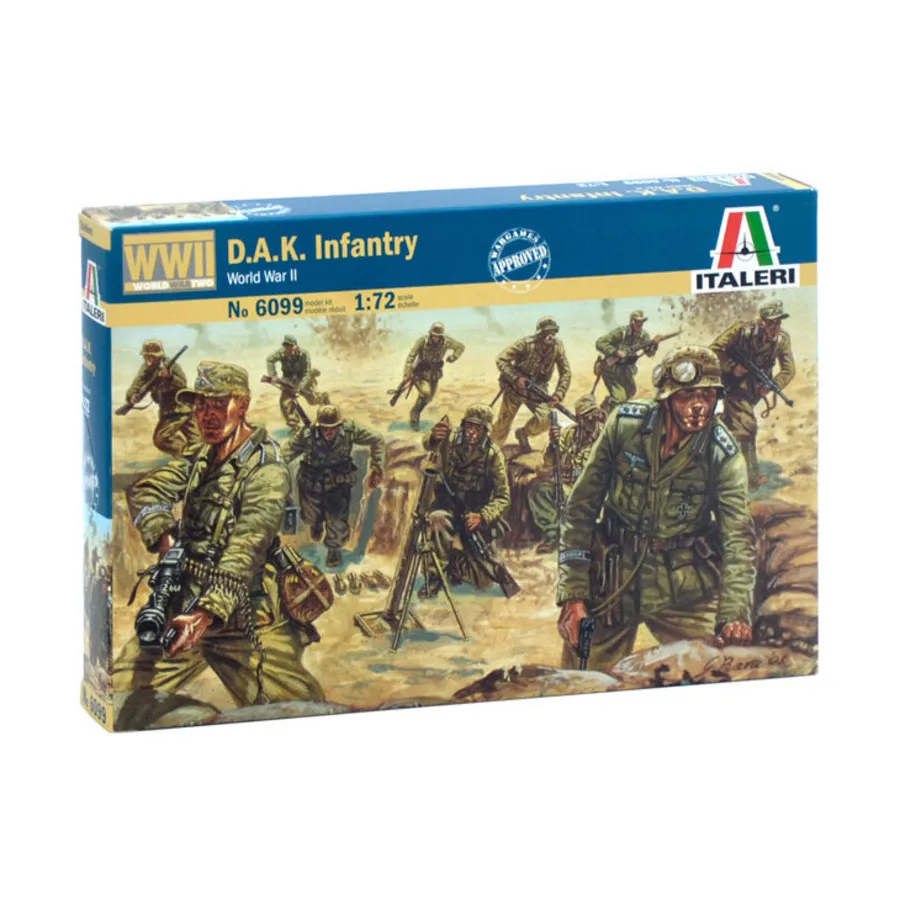 ДАК (Немецкий африканский корпус) Пехота, Soldiers - WWII (1:72) (Italeri)
ДАК (Немецкий африканский корпус) Пехота, Soldiers - WWII (1:72) (Italeri)