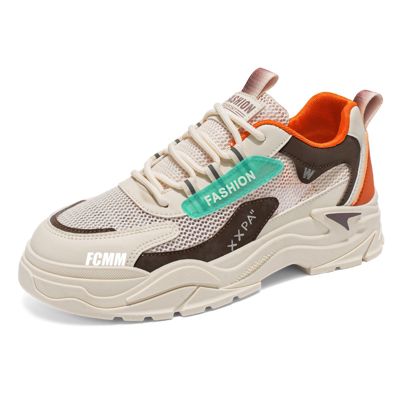 Дышащие противоскользящие детские кроссовки для бега FCMM, бежевый/оранжевый
Дышащие противоскользящие детские кроссовки для бега FCMM, бежевый/оранжевый