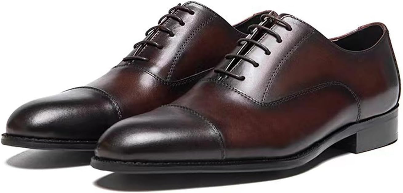 Мужские оксфорды, деловые формальные туфли, модные, из натуральной кожи, с закрытым носком, дерби, повседневные туфли на шнуровке, современные туфли для выпускного, свадьбы, под костюм, смокинг для мужчин Santimon, коричневый
Мужские оксфорды, деловые формальные туфли, модные, из натуральной кожи, с закрытым носком, дерби, повседневные туфли на шнуровке, современные туфли для выпускного, свадьбы, под костюм, смокинг для мужчин Santimon, коричневый