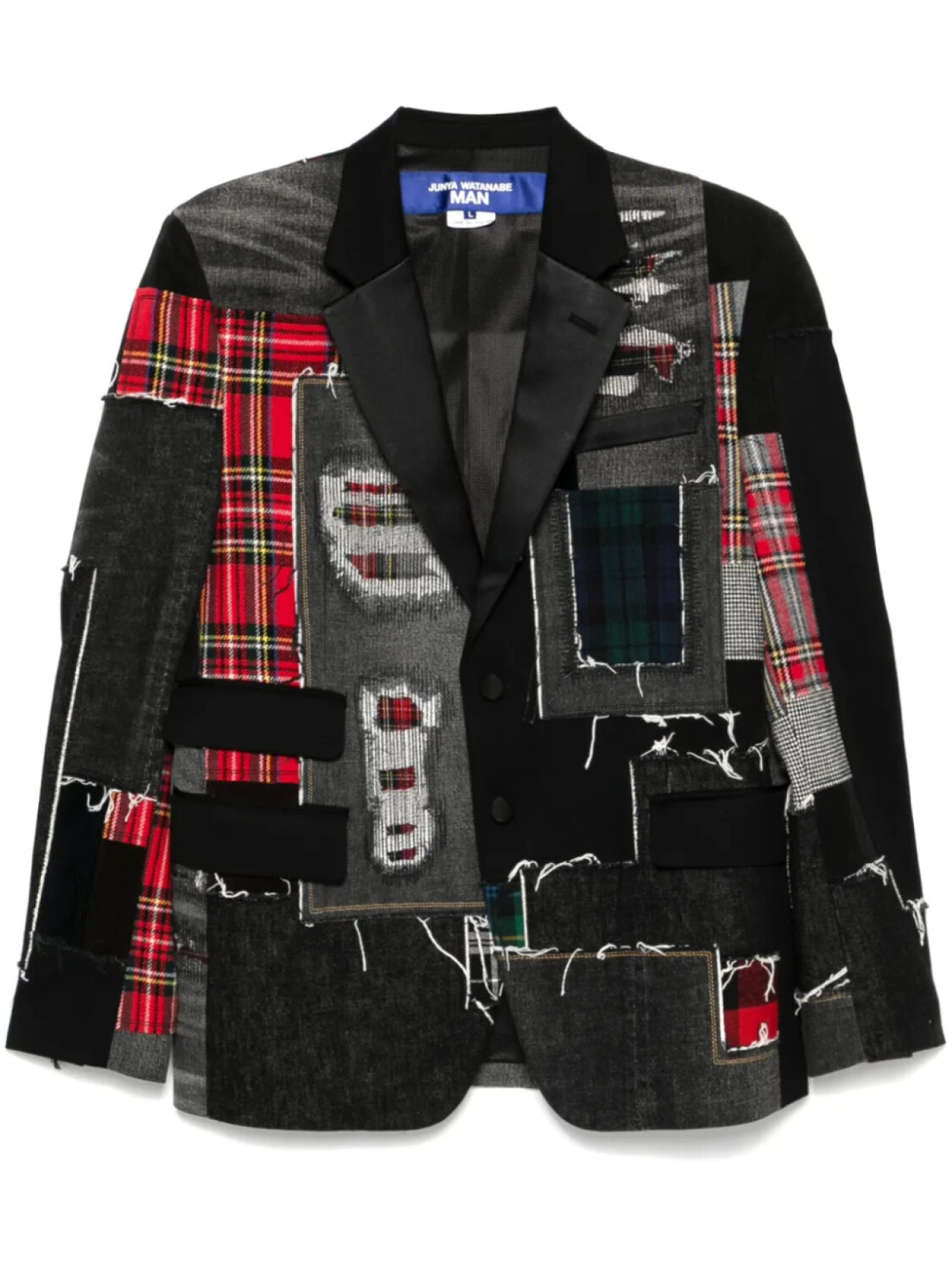Пиджак в стиле пэчворк Junya Watanabe MAN, черный
Пиджак в стиле пэчворк Junya Watanabe MAN, черный