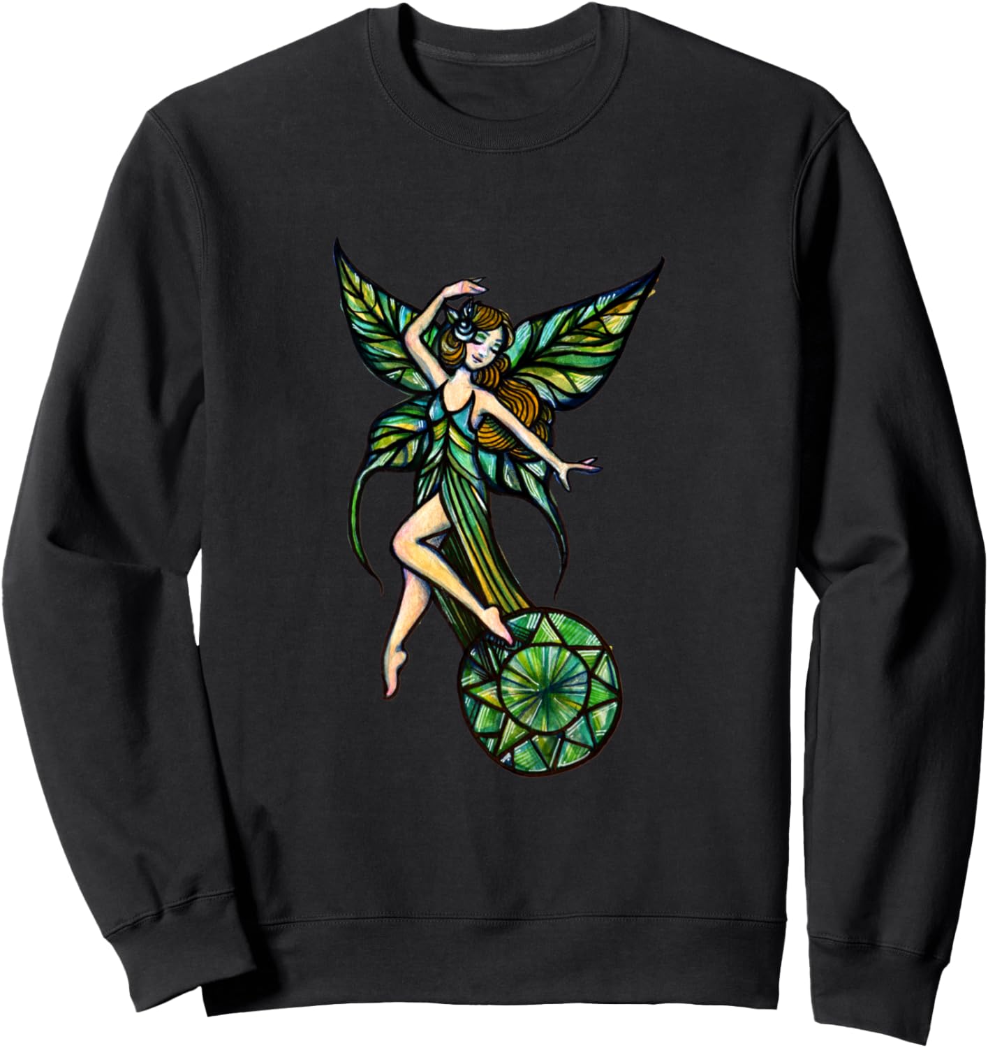 Толстовка с иллюстрацией изумрудной феи Lacy Chenault, черный
Толстовка с иллюстрацией изумрудной феи Lacy Chenault, черный