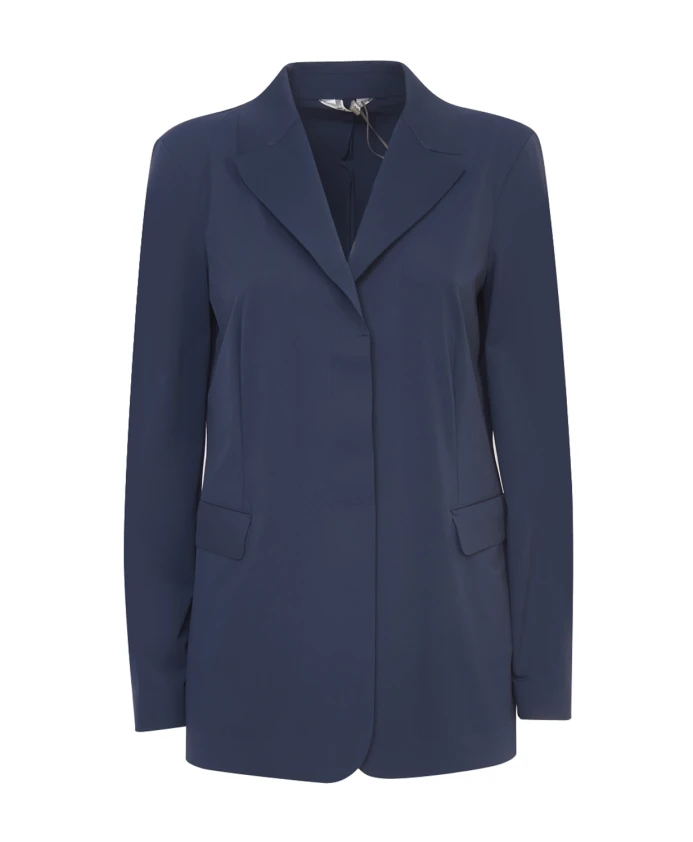 Синий трикотажный пиджак в стиле блейзера Max Mara, синий
Синий трикотажный пиджак в стиле блейзера Max Mara, синий