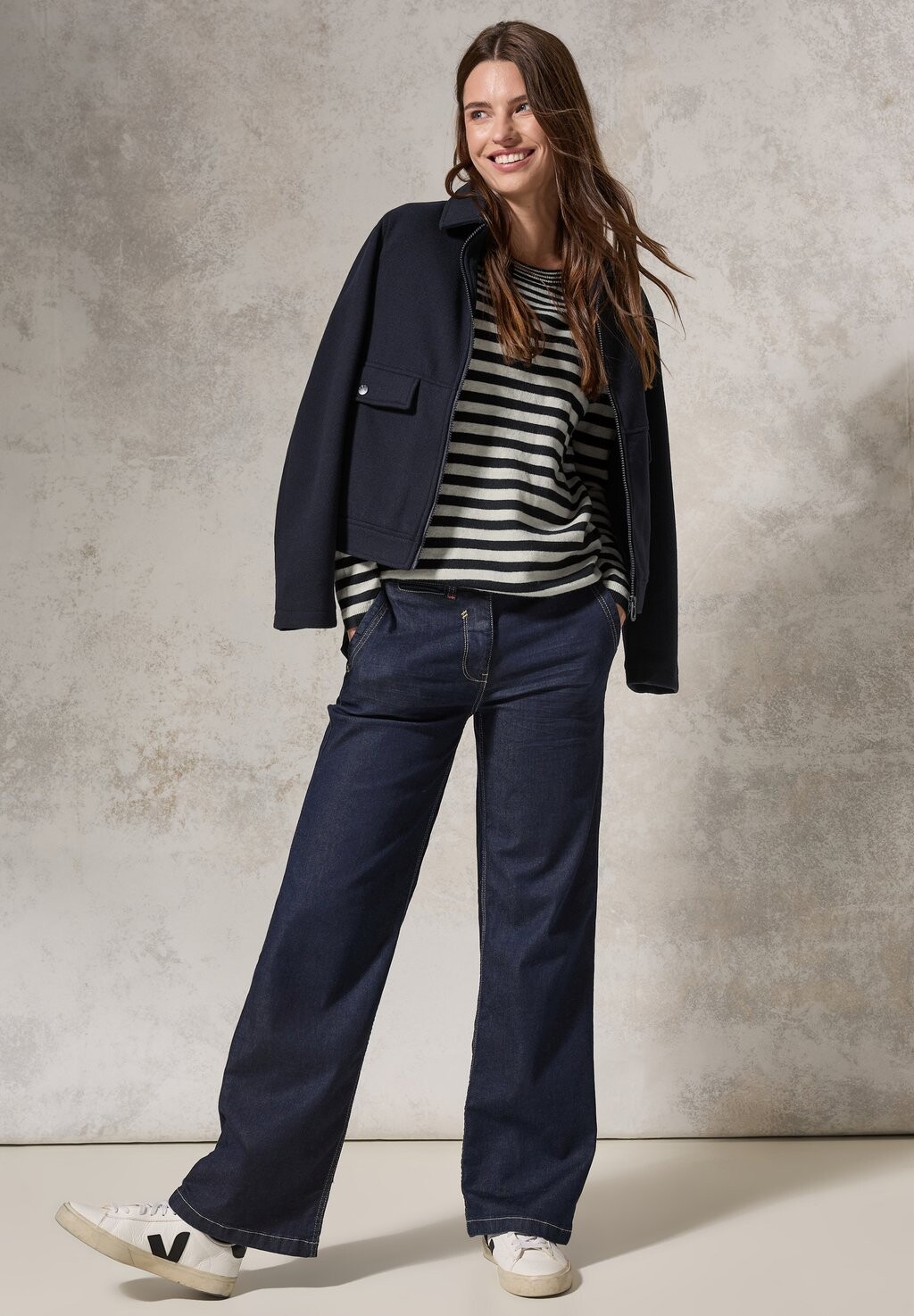 Джемпер GESTREIFTER Cecil, темно-синий 
Джемпер GESTREIFTER Cecil, темно-синий